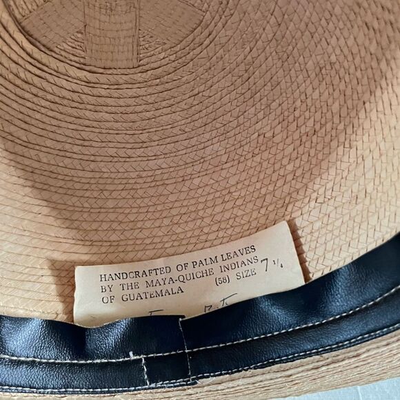 Handcrafted Palm Leaf Guatamalon Indian Sun Hat